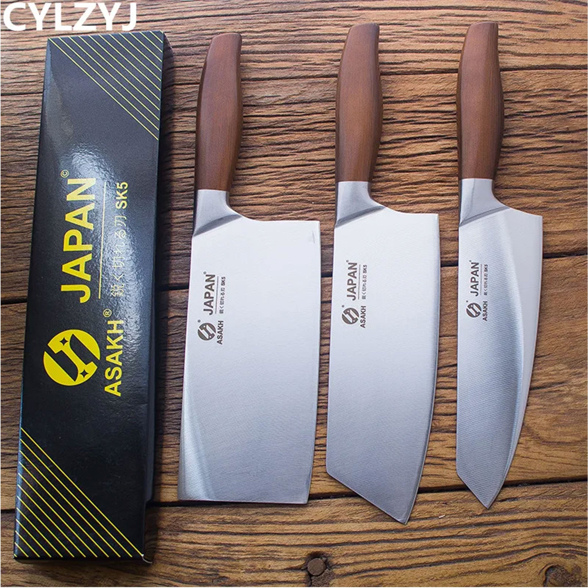 Multifunctional Stainless Steel Kitchen Knife and Scissor Set