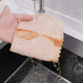 Natural Luffa Plant Fiber Cleaning Cloth Super Absorbent Home Kitchen Bathroom Rags Non-stick Oil Dishcloths  Scouring Rag Towel wiktra