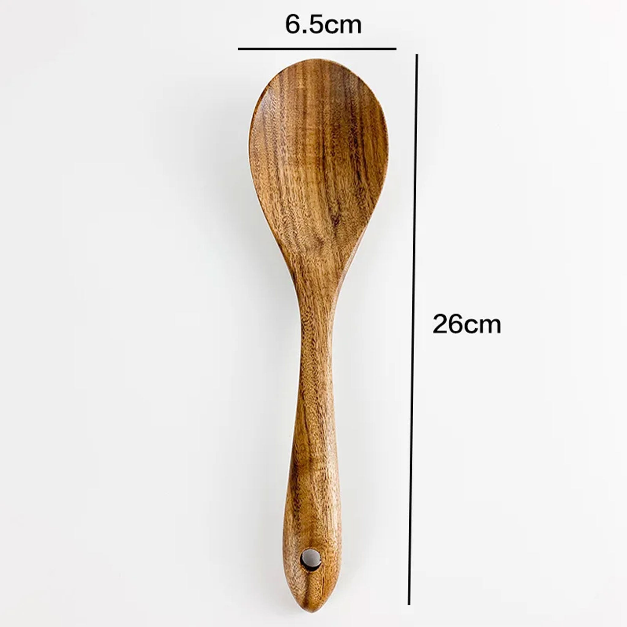 Natural Teak Wooden Cooking Utensils Set – Non-Stick Kitchen Spoons & Spatulas