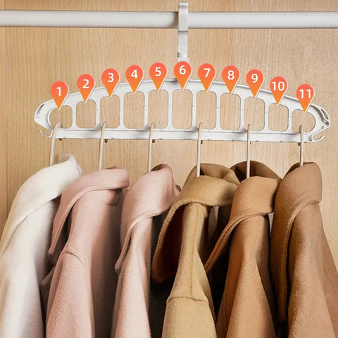 New Clothes Hanger Closet Organizer Space Saving Hanger Multi-port Clothing Rack Plastic Scarf Storage hangers for clothes wiktra