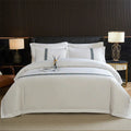 New Cotton 60s Tribute Satin Jet Solid Color Hotel Hotel Bed & Breakfast Four-piece Set wiktra