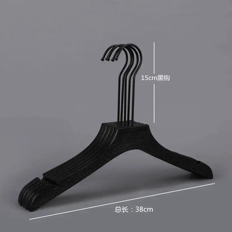 New Material Imitation Wood Grain Plastic Clothes Rack Shops Selling Wedding Dress Anti Slip Display Hangers Wardrobe Storage