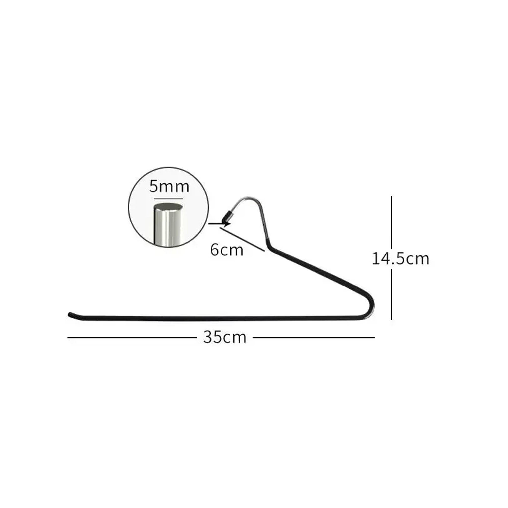 "Non-Slip Open-Ended Metal Hangers – Easy-Slide Wardrobe Organizers (10/20 PCS)"