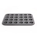 Non Stick 24 hole Mini Cup Baking Pan Carbon Steel Pudding Cake Mold Household Baking Utensils Black wiktra