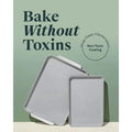 Non-Stick Ceramic Baking Sheet Duo - Non-Toxic, PTFE & PFOA Free - 18 x 13" Large & 15 x 10" Medium wiktra