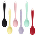 Non-stick Spoon Silicone Spoon Mini Long Handle Cooking Mixing Spoons Tableware Heat Resistant Stirring Spoon Kitchen Supplies wiktra