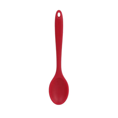 Non-stick Spoon Silicone Spoon Mini Long Handle Cooking Mixing Spoons Tableware Heat Resistant Stirring Spoon Kitchen Supplies