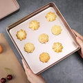 Nonstick Square Baking Pan Non-stick Square Baking Pan with Smooth Rolled Edge Heat-resistant Food Grade Cookie Sheet for Baking wiktra