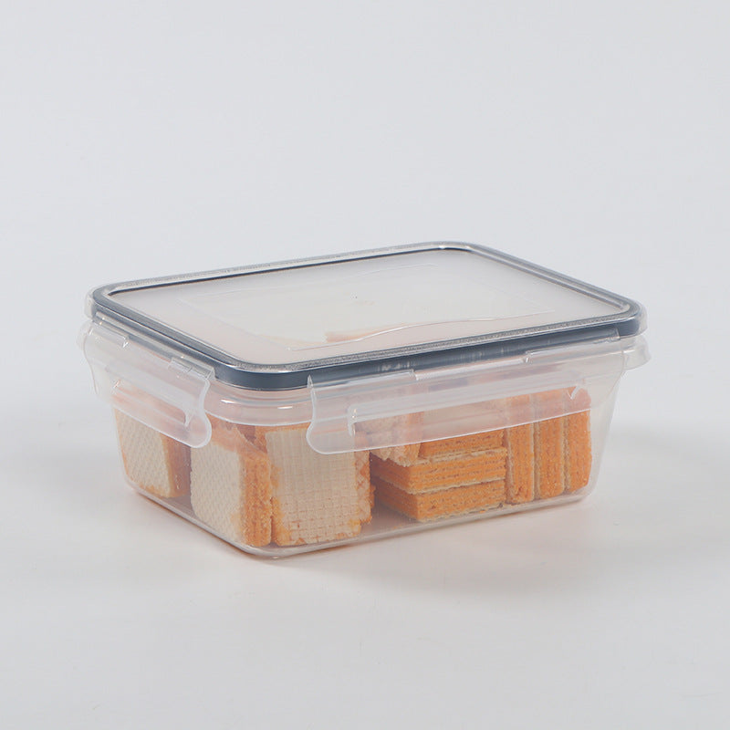 Kitchen Refrigerator Pp Crisper Household Lunch Box Portable Food Lunch Box Fruit Storage Multi-Specification Sealed Box Wholesale