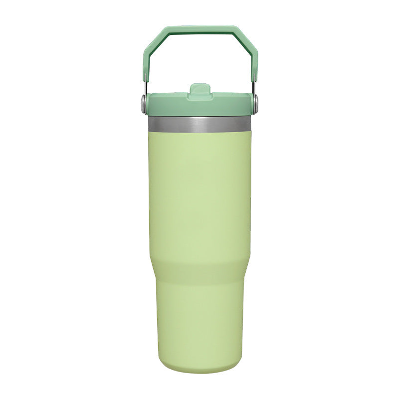 Amazon Direct Supply Large Capacity 30oz Car Cup 304 Stainless Steel Insulated Cup Outdoor Portable Straw Cup