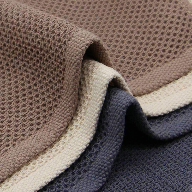 Spot Amazon Absorbent Cotton Waffle Towel Gauze Square Towel Hand Towel Cleaning Honeycomb Pattern Rag Dish Towel