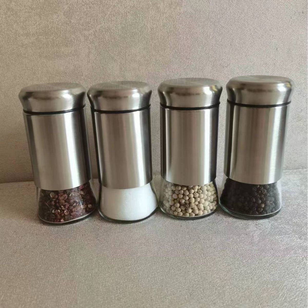Factory Processing Kitchen Seasoning Bottle Stainless Steel Sprinkler Bottle Seasoning Jar Storage Jar Pepper Bottle Ready For Sale