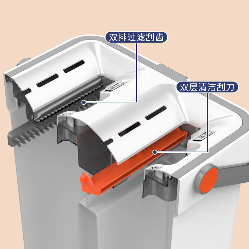 Strictly Selected Hand-Washable Free Flat Mop Bucket Suit Lazy Mop Household Wet And Dry Mop Clean Mop