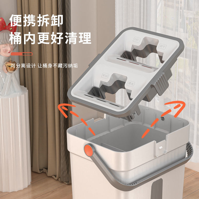Strictly Selected Hand-Washable Free Flat Mop Bucket Suit Lazy Mop Household Wet And Dry Mop Clean Mop