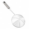 Oval Skimmer Stainless Steel Filter Mesh Oil Pot Food Filter Cookware Colander Fried Filter Kitchen Strainer Baking Cooking Tool wiktra