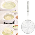 Oval Skimmer Stainless Steel Filter Oil Pot Food Filter Cookware Colander Fried Filter Kitchen Strainer Baking Cooking Tools wiktra