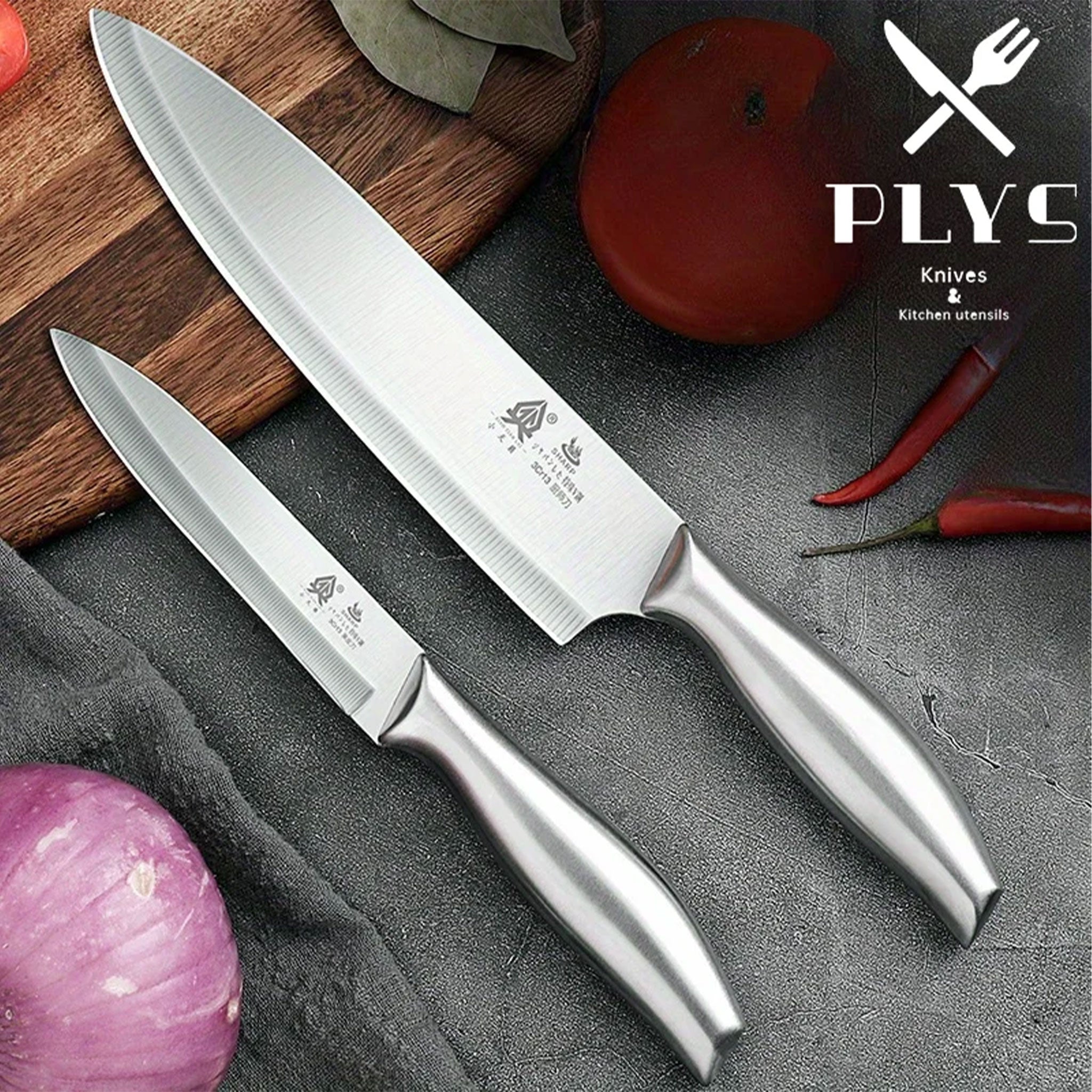 PLYS All-Steel Multi-Purpose Stainless Steel Kitchen Knife Set