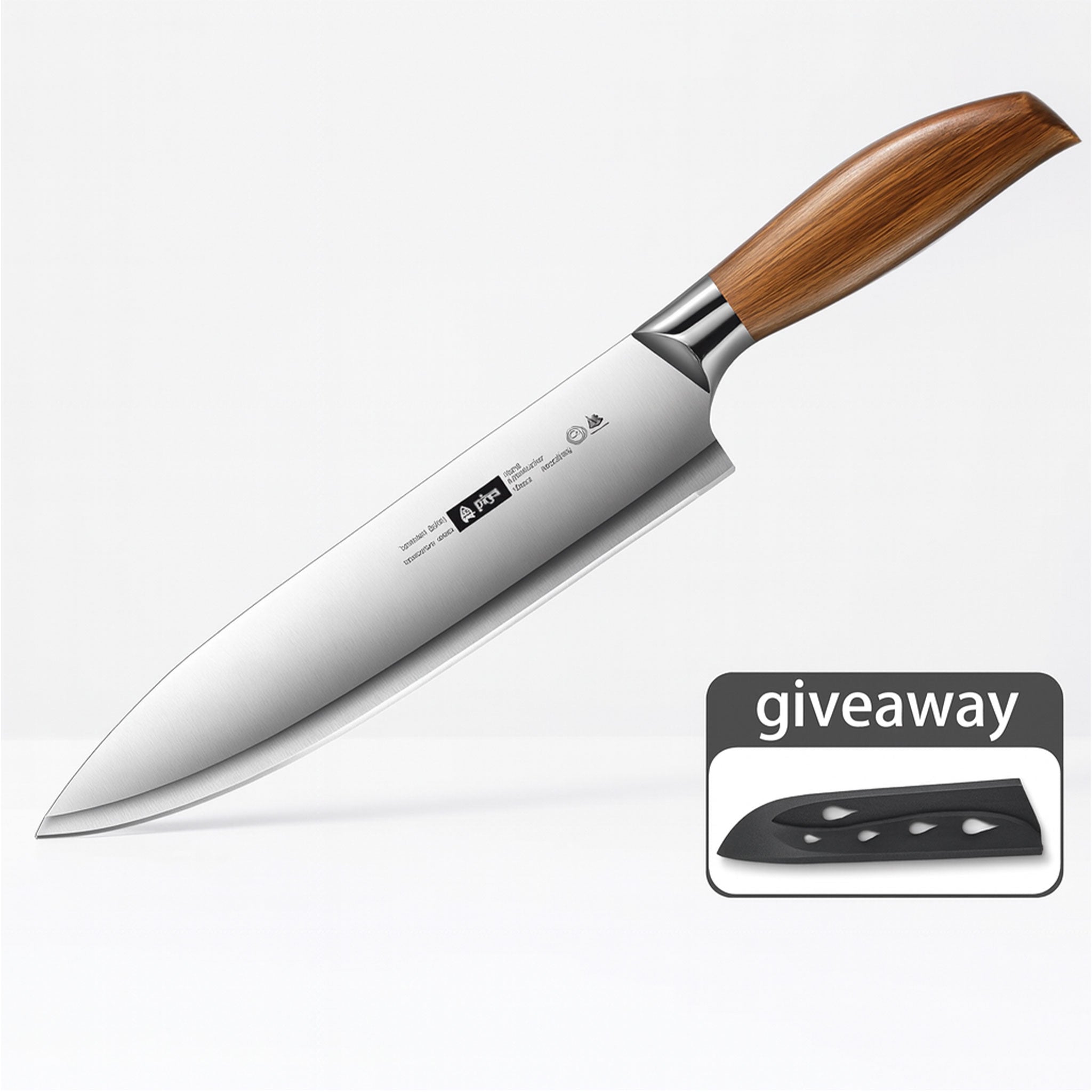 PLYS Stainless Steel Fruit Knife with Imitation Wood Handle