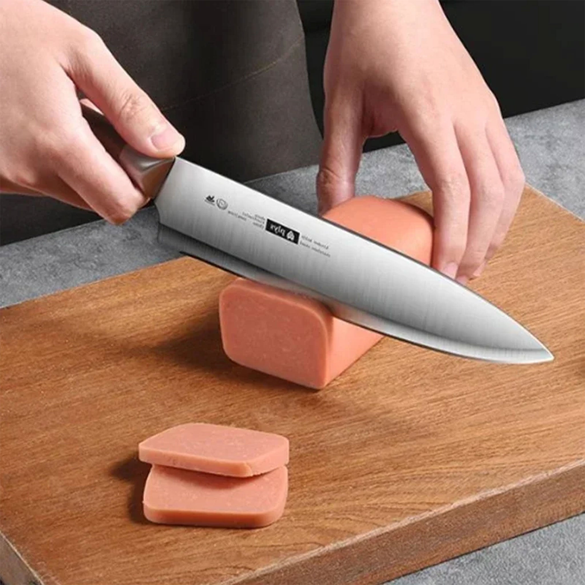 PLYS Stainless Steel Fruit Knife with Imitation Wood Handle