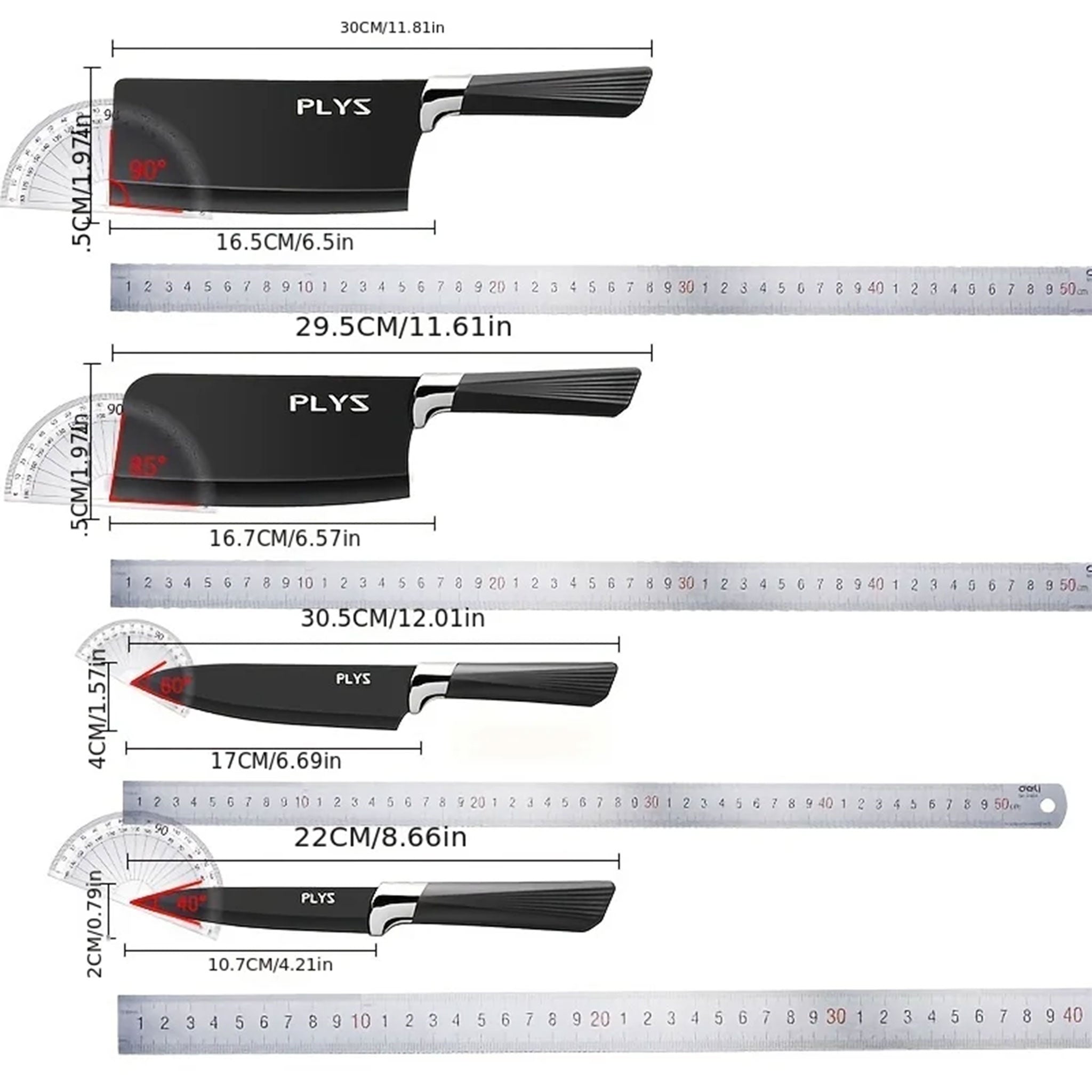 PLYS Stainless Steel Kitchen and Bone Cutting Knife