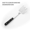 POM Handles Stainless Steel Cooking Slotted Turner Spatula Heavy Duty Metal Kitchen Spatulas wiktra