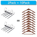 Pants Hangers Space Saving - 2 Pack For Closet Multiple Layers Multifunctional Uses Durable wiktra