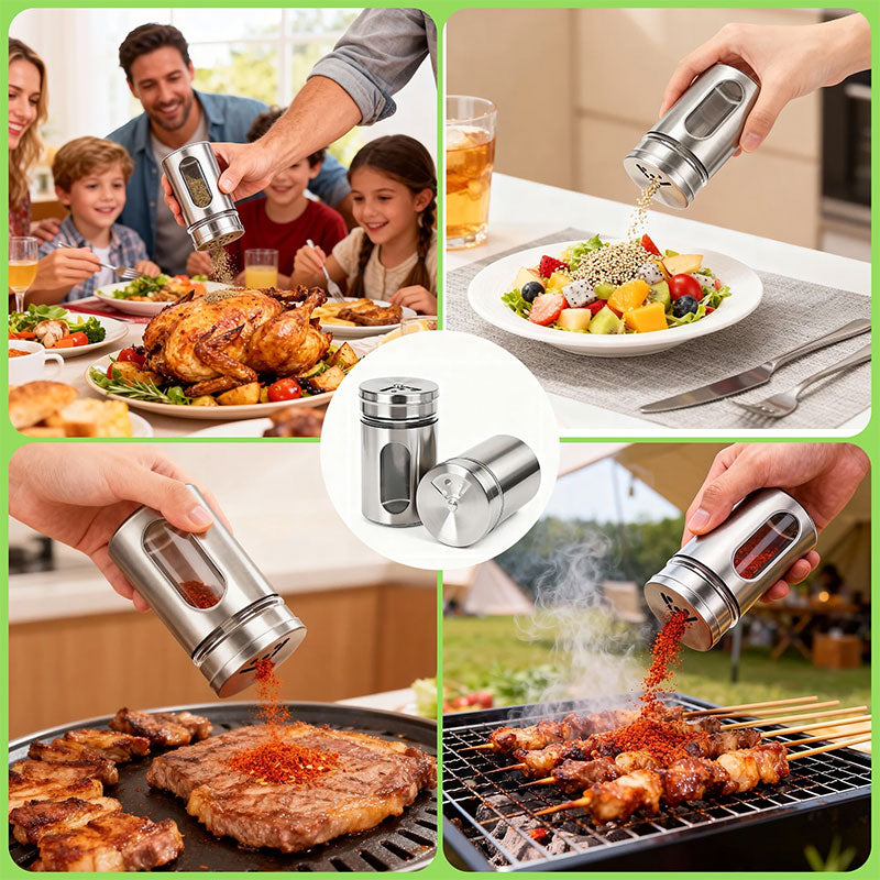 Pepper & Salt Seasoning Jar Combo