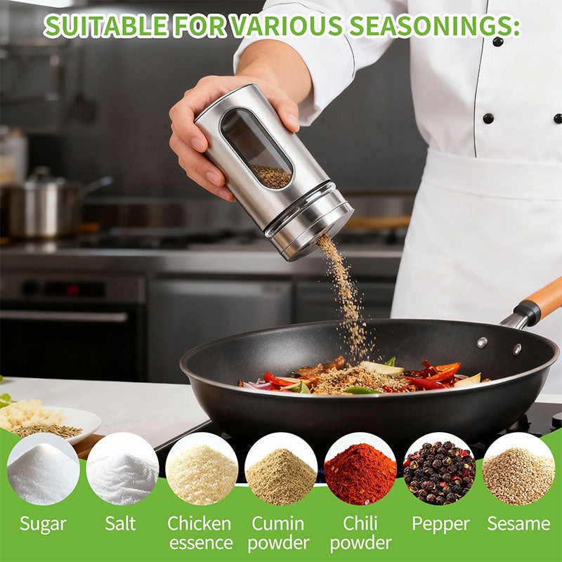 Pepper & Salt Seasoning Jar Combo