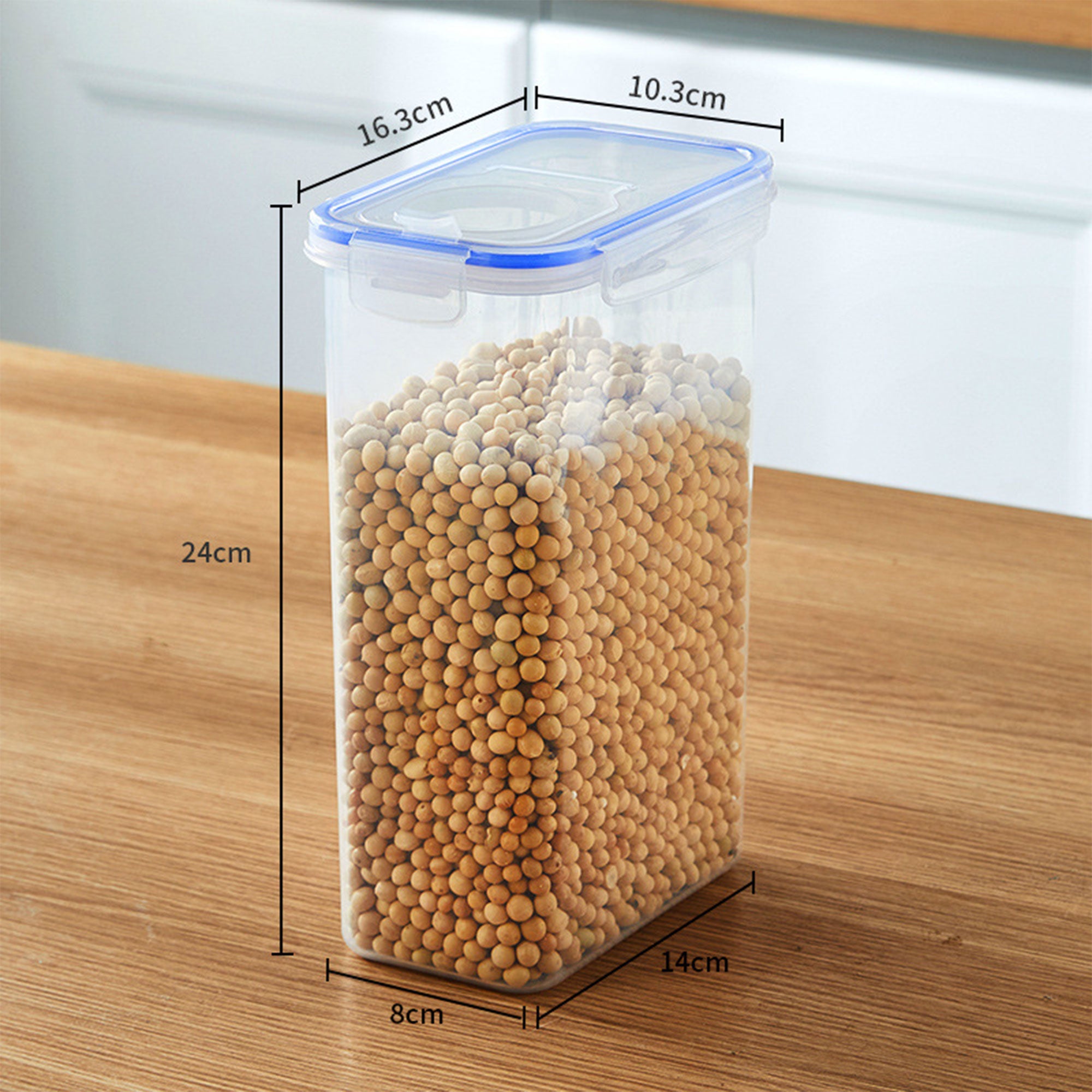 Plastic Kitchen Grain Crisper Jar