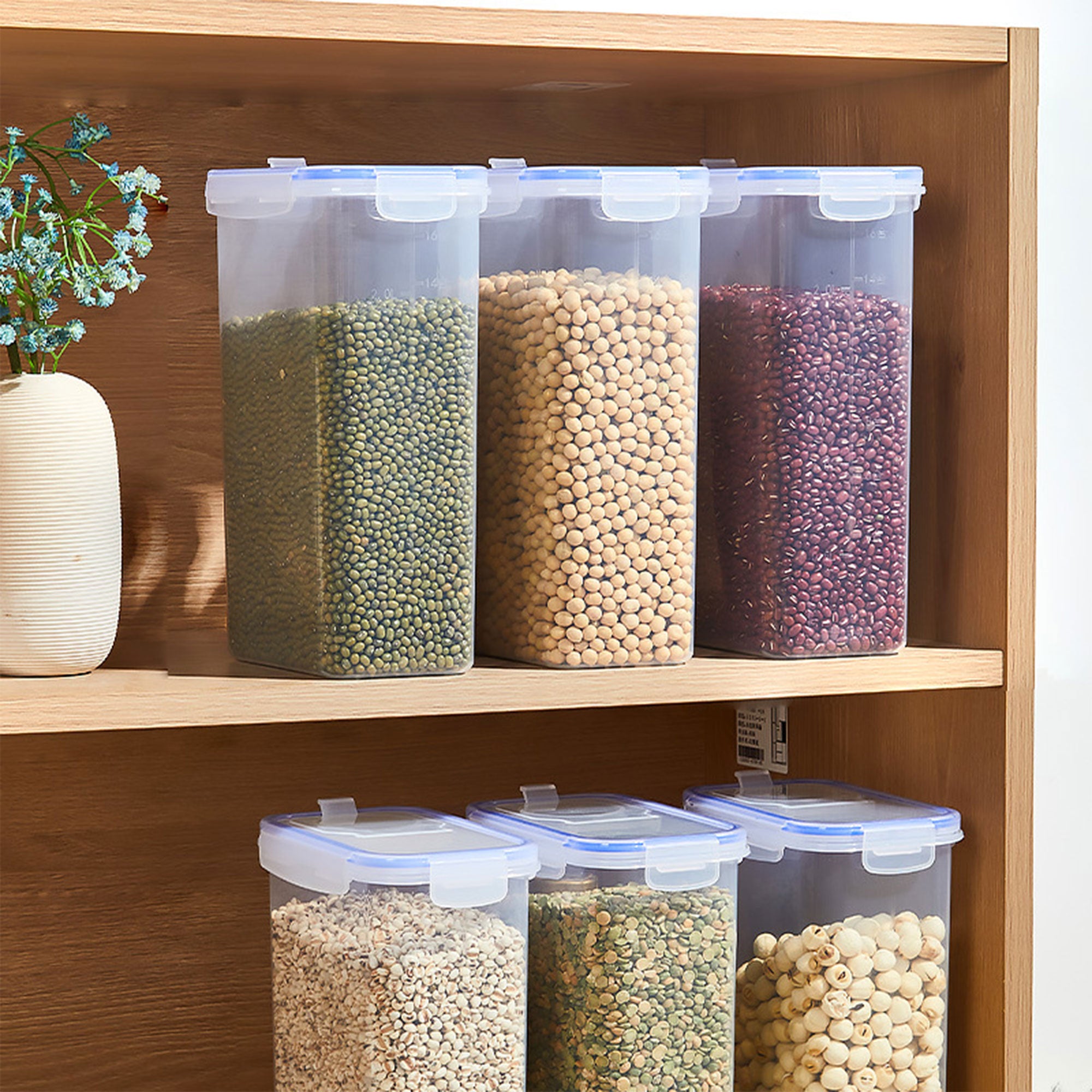 Plastic Kitchen Grain Crisper Jar