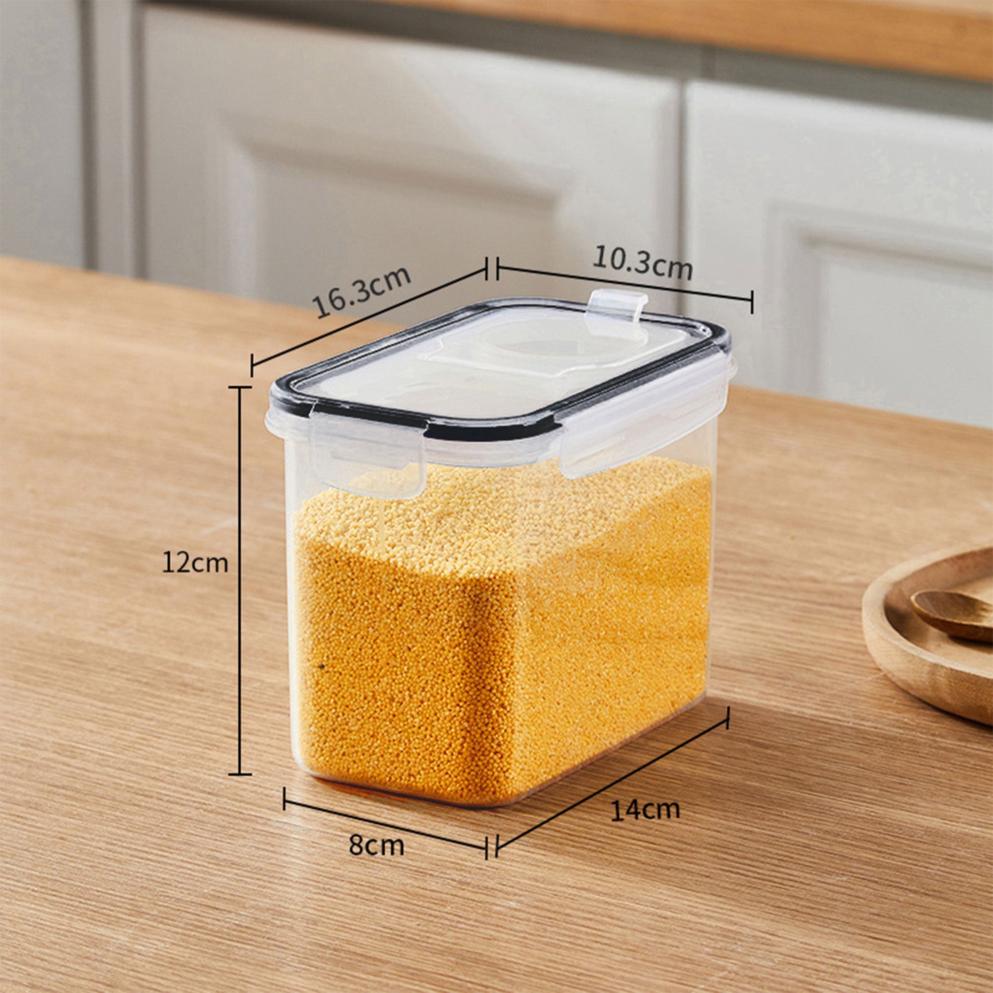 Plastic Kitchen Grain Crisper Jar