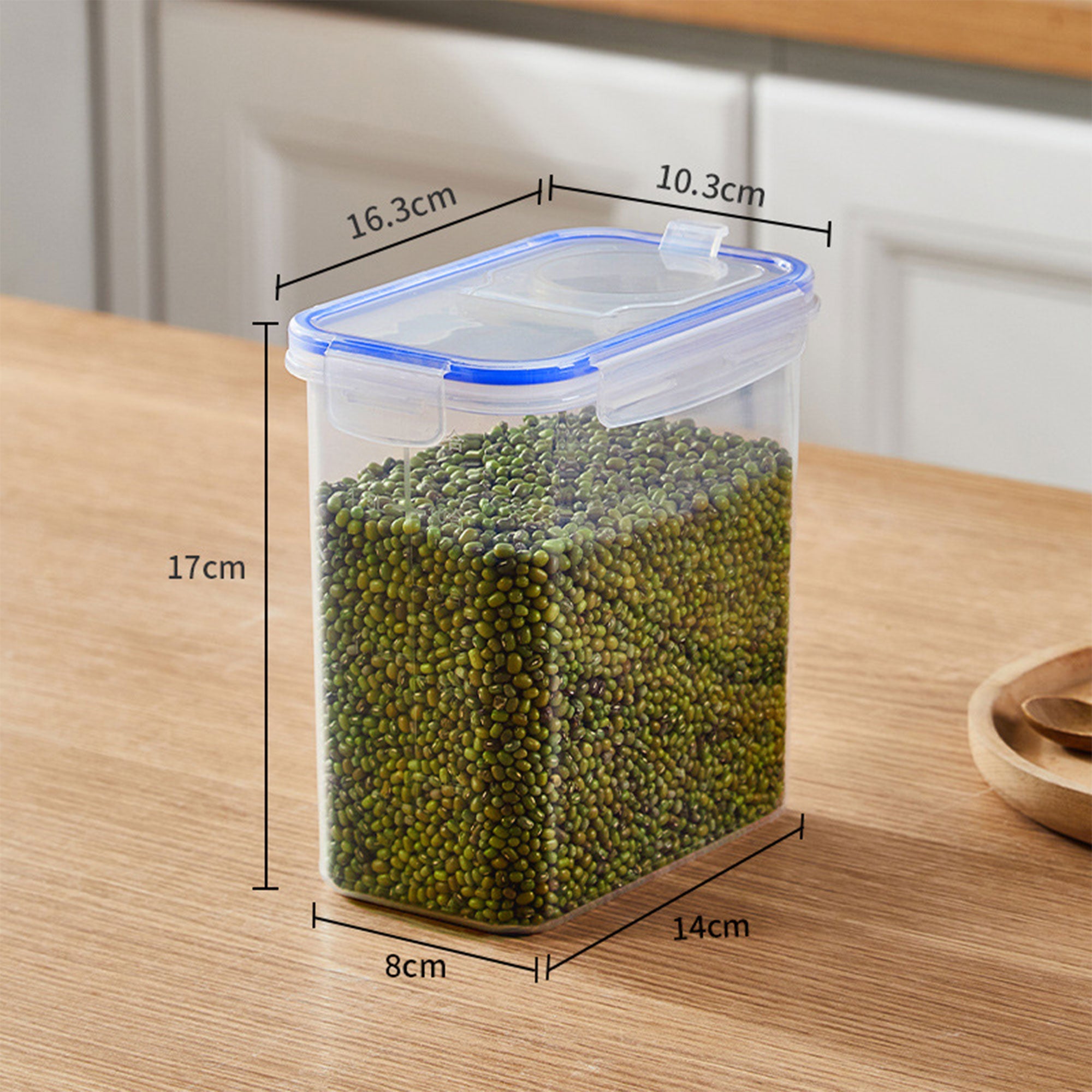 Plastic Kitchen Grain Crisper Jar