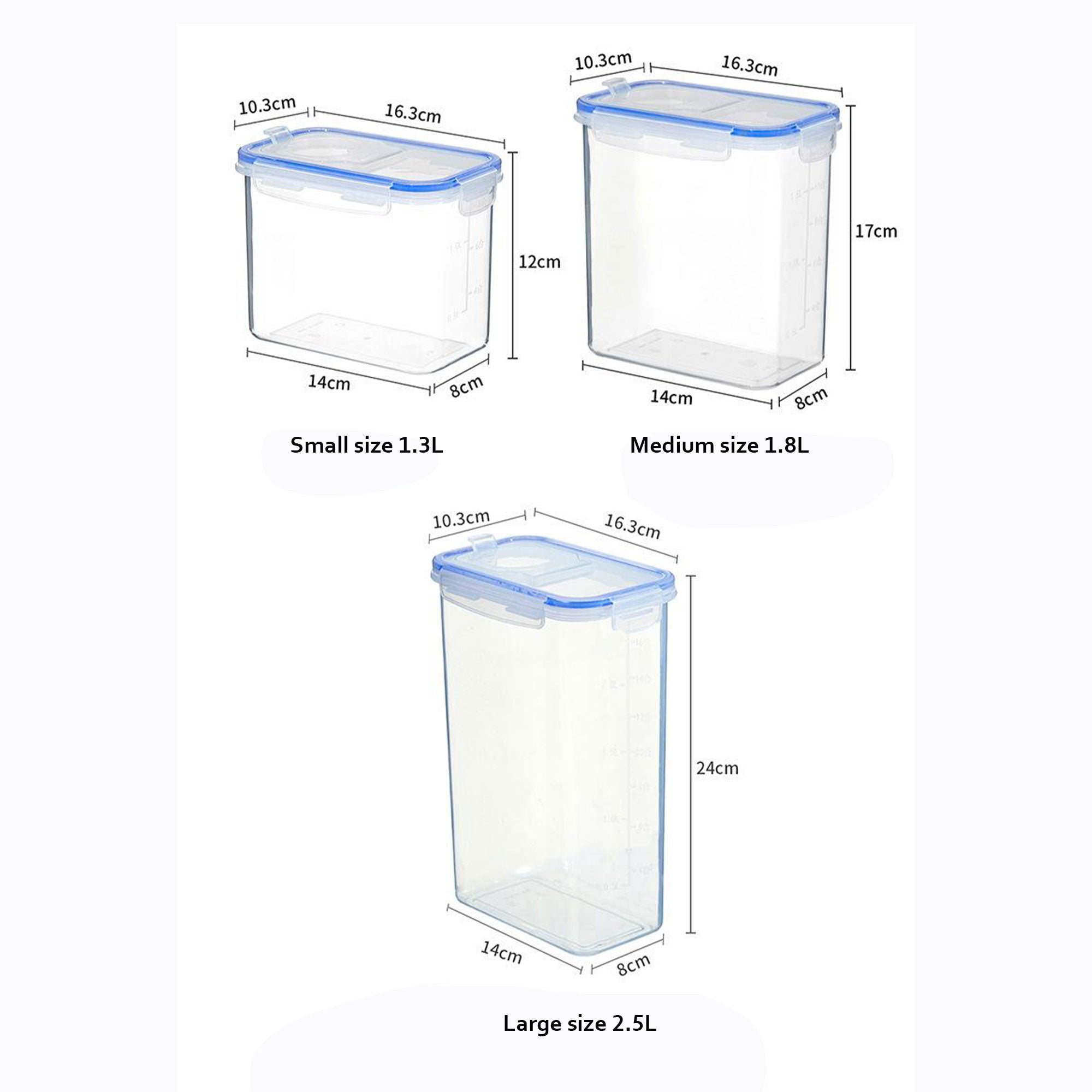 Plastic Kitchen Grain Crisper Jar