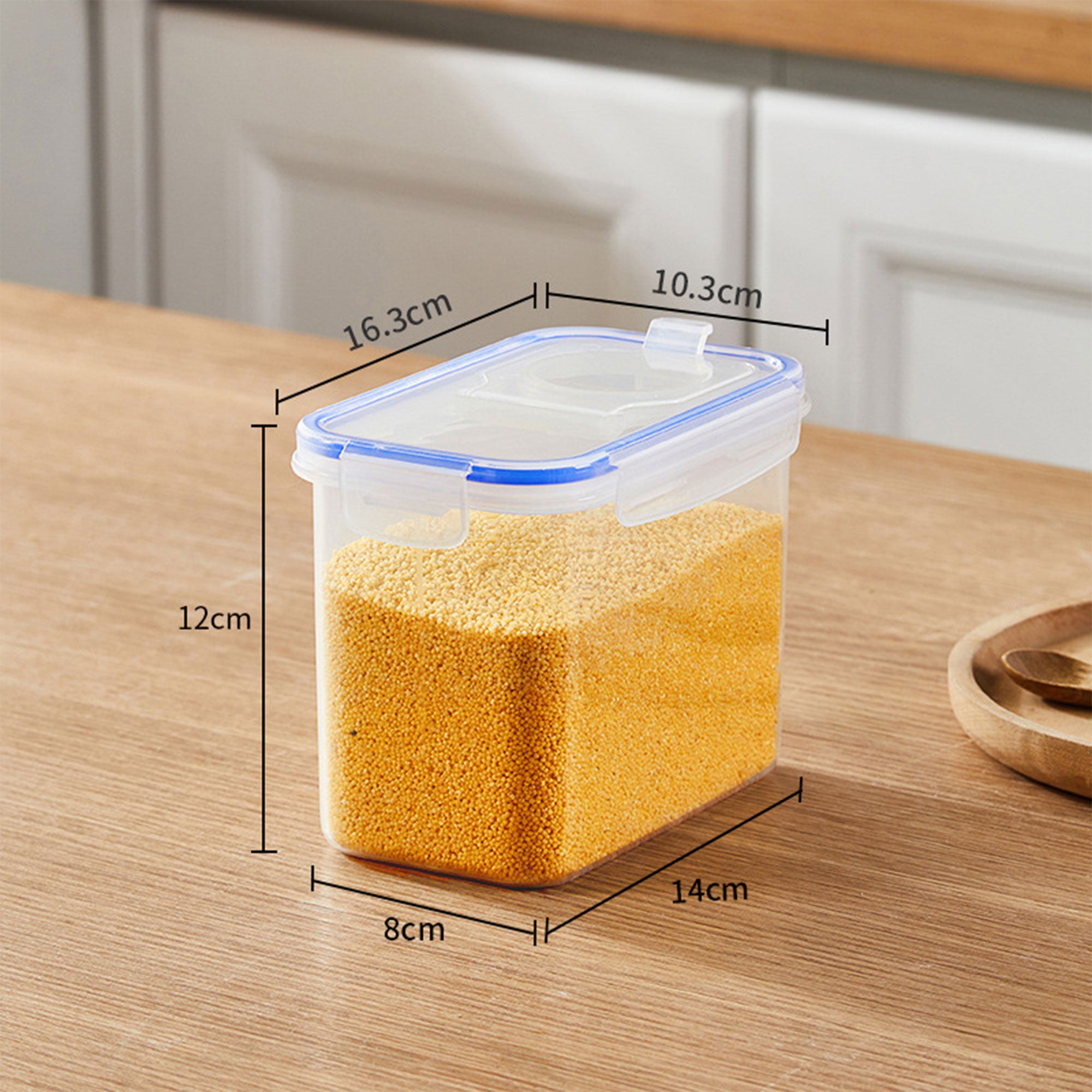 Plastic Kitchen Grain Crisper Jar