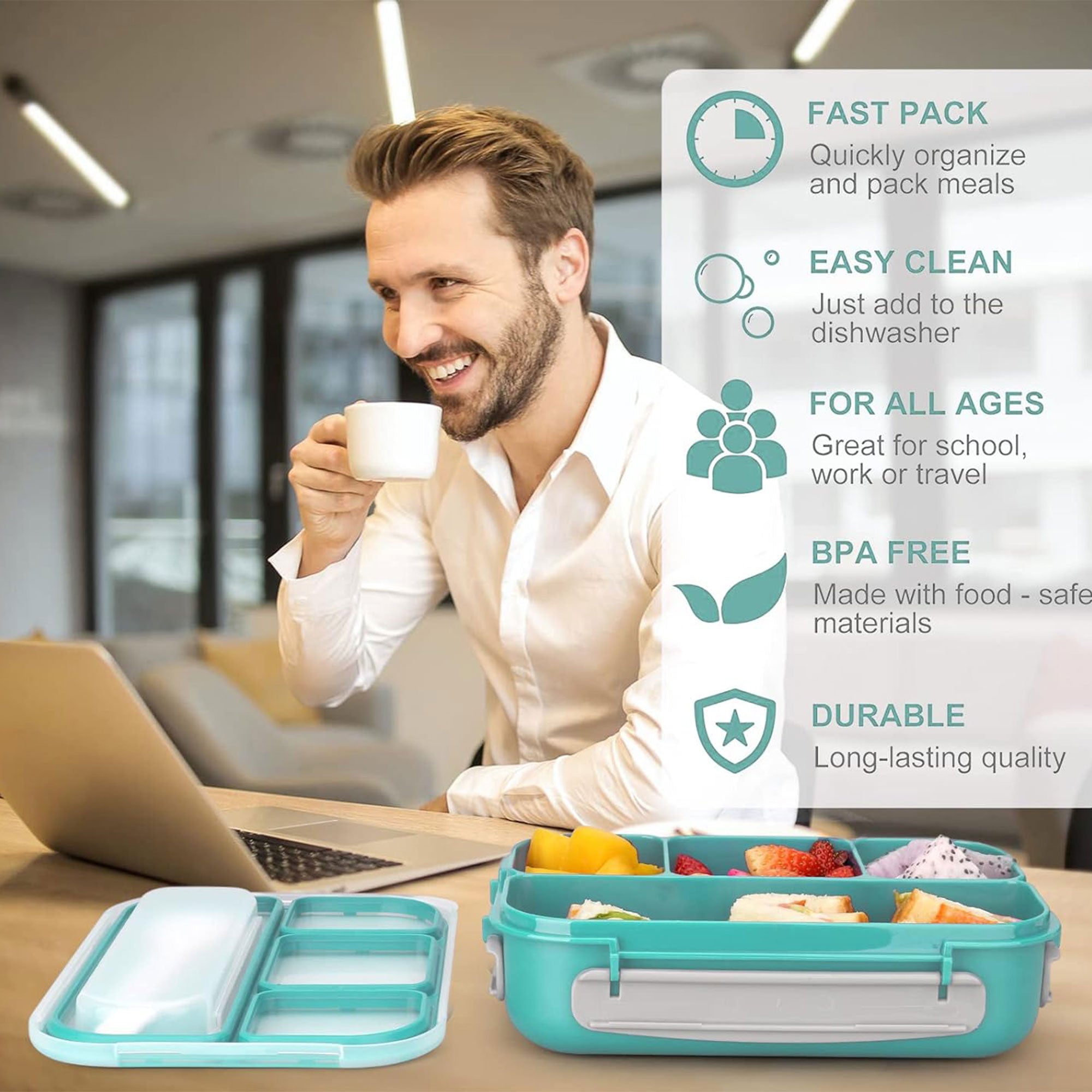 Plastic Office Student Lunch Box