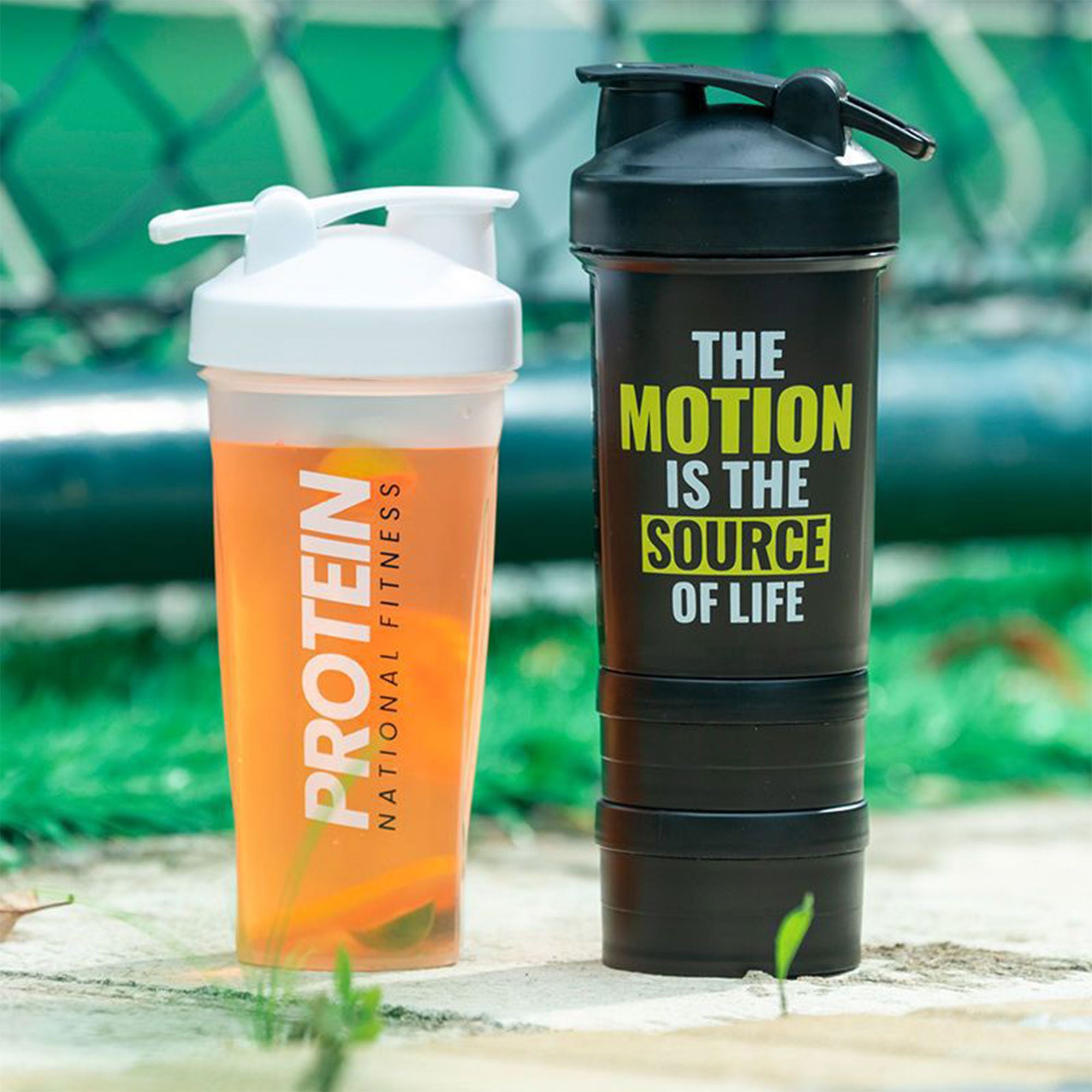 Portable Fitness Shaker Bottle