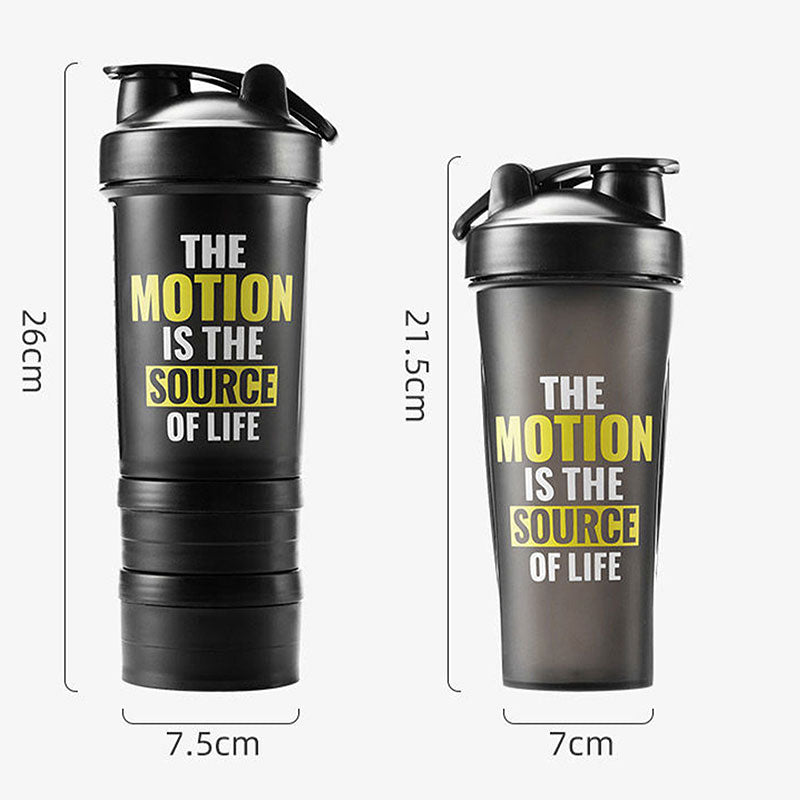 Portable Fitness Shaker Bottle