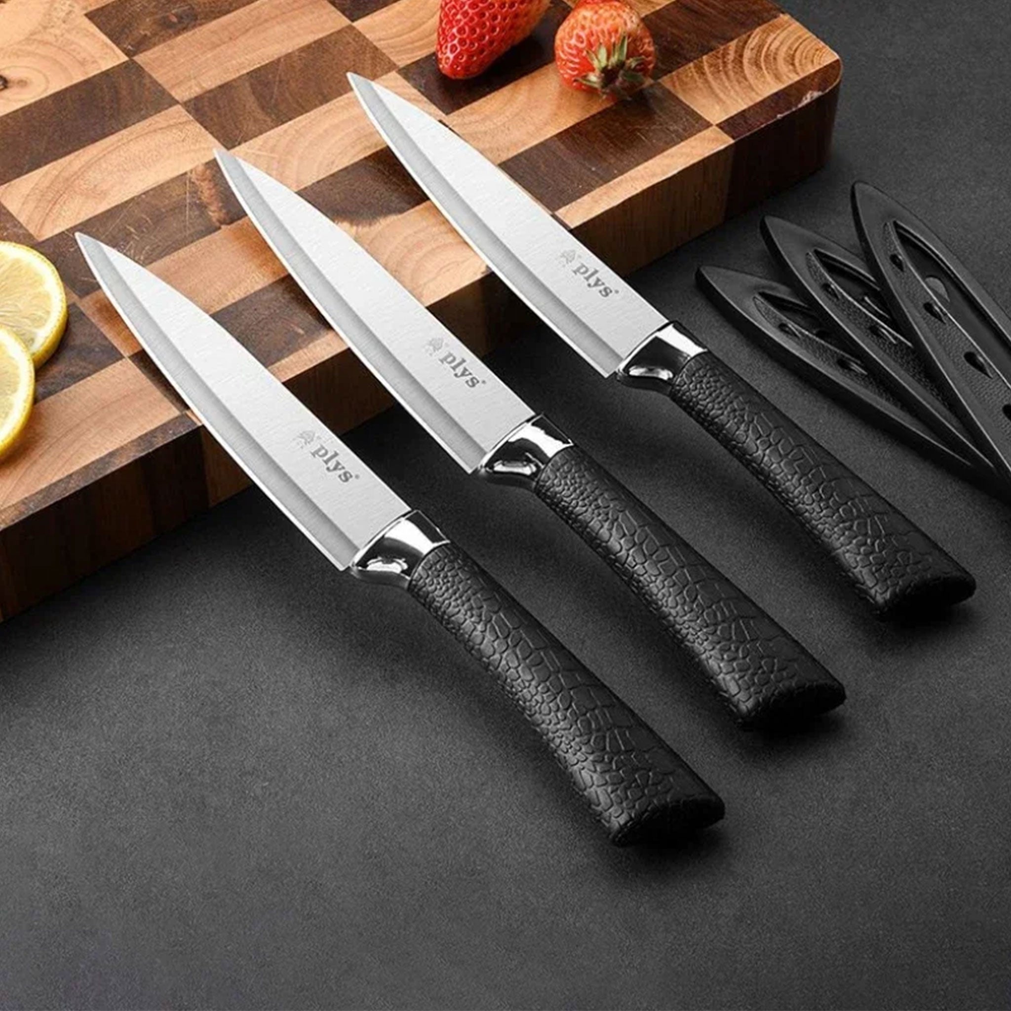 Portable Stainless Steel Fruit Knife Set – Sharp & Compact