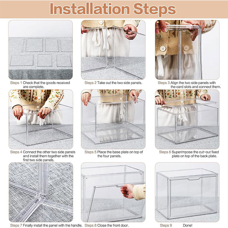 Premium Transparent Multi-Layer Storage Box