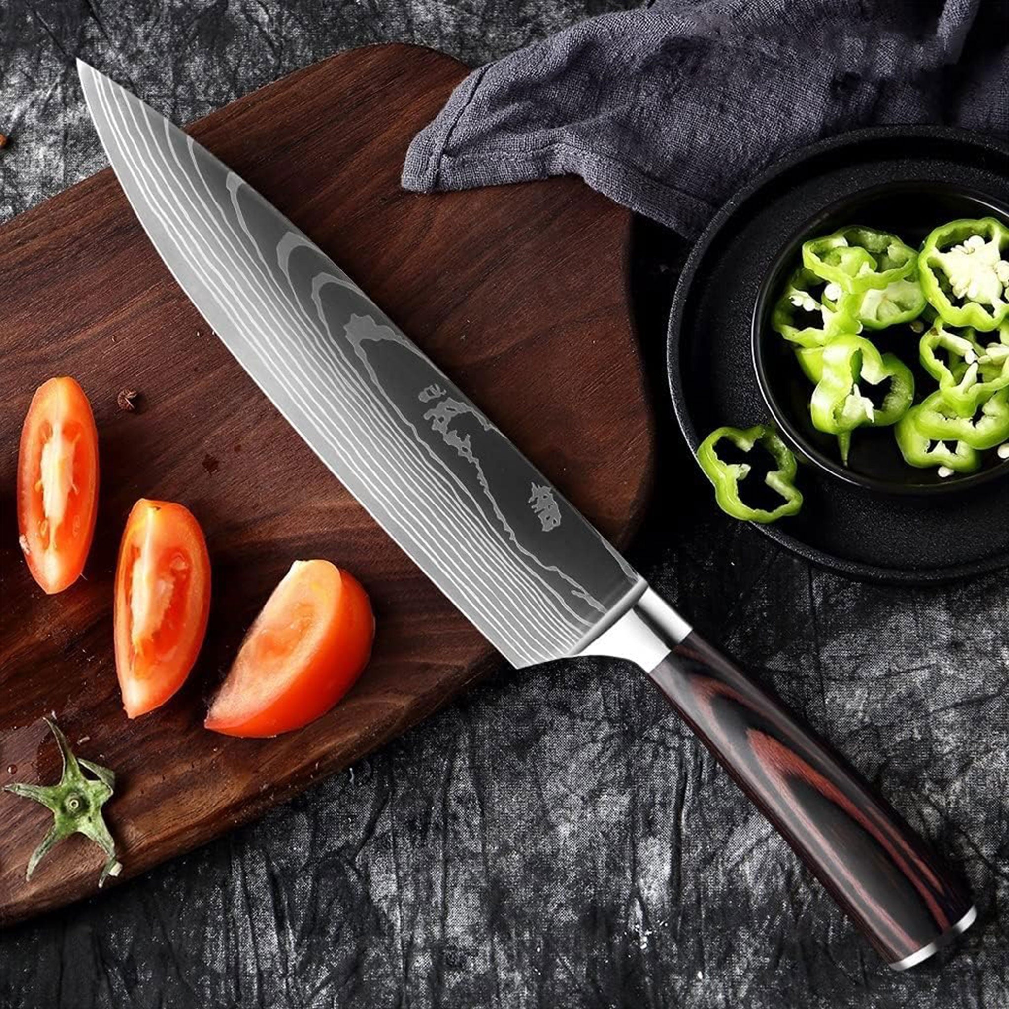 Professional Damascus High Carbon Stainless Steel Kitchen Knife