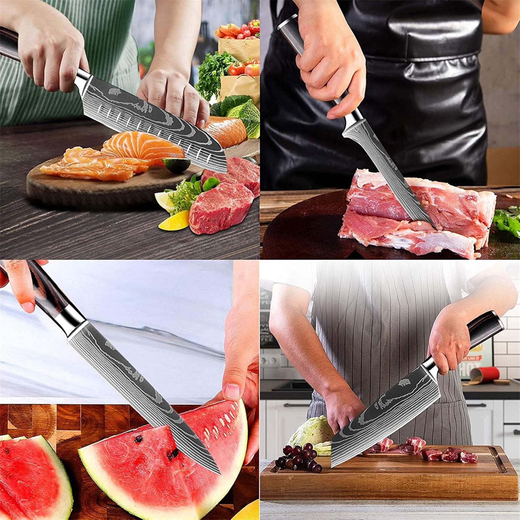 Professional Damascus High Carbon Stainless Steel Kitchen Knife