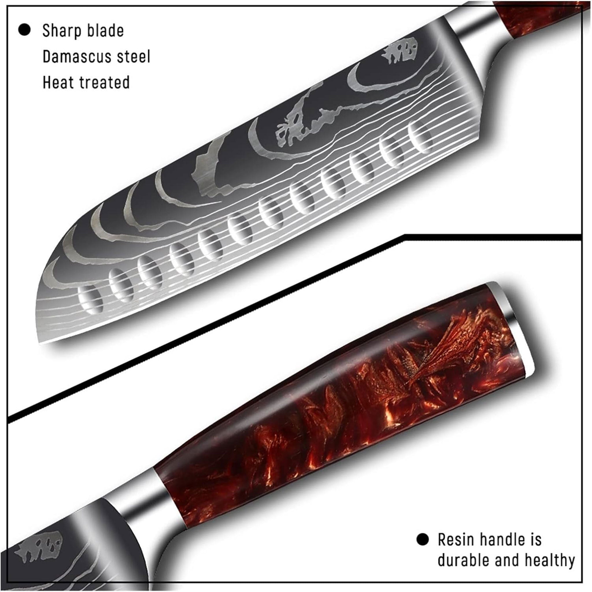 Professional Damascus High Carbon Stainless Steel Kitchen Knife