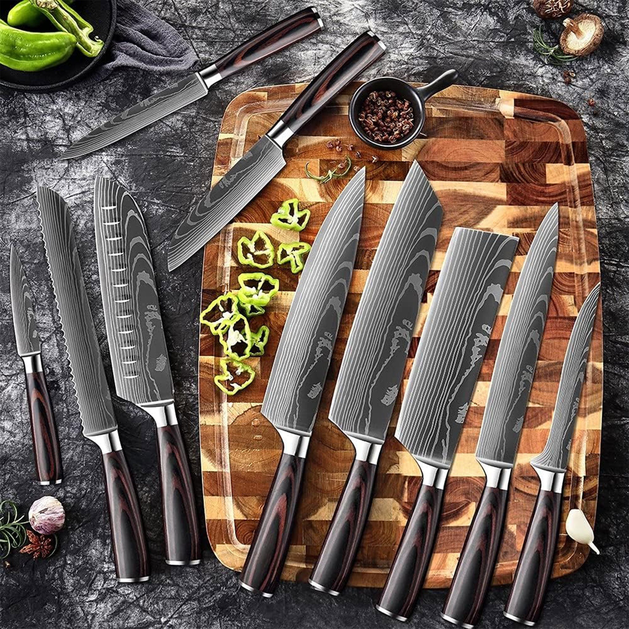 Professional Damascus High Carbon Stainless Steel Kitchen Knife