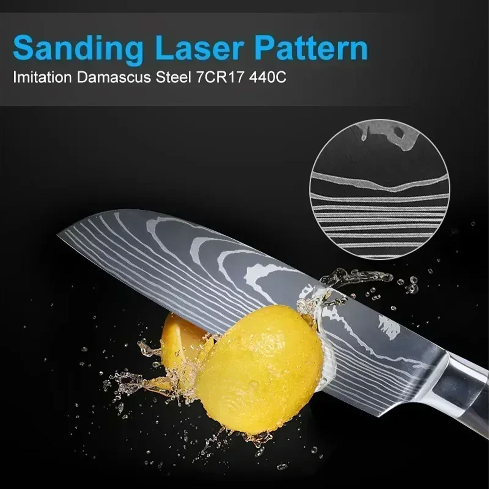 Professional Damascus High Carbon Stainless Steel Kitchen Knife