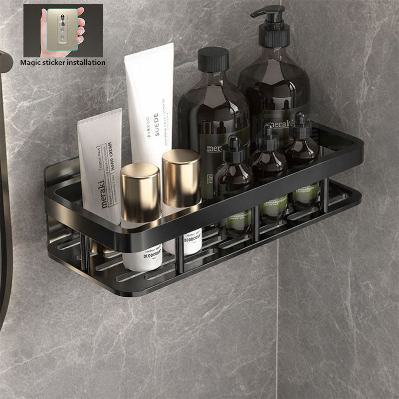 Punch-Free Wall-Mounted Bathroom Shelf
