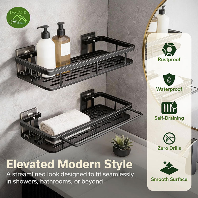 Punch-Free Wall-Mounted Bathroom Shelf