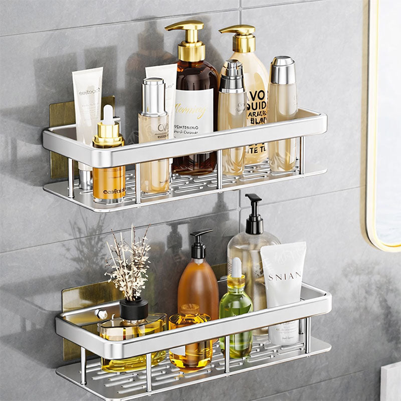 Punch-Free Wall-Mounted Bathroom Shelf