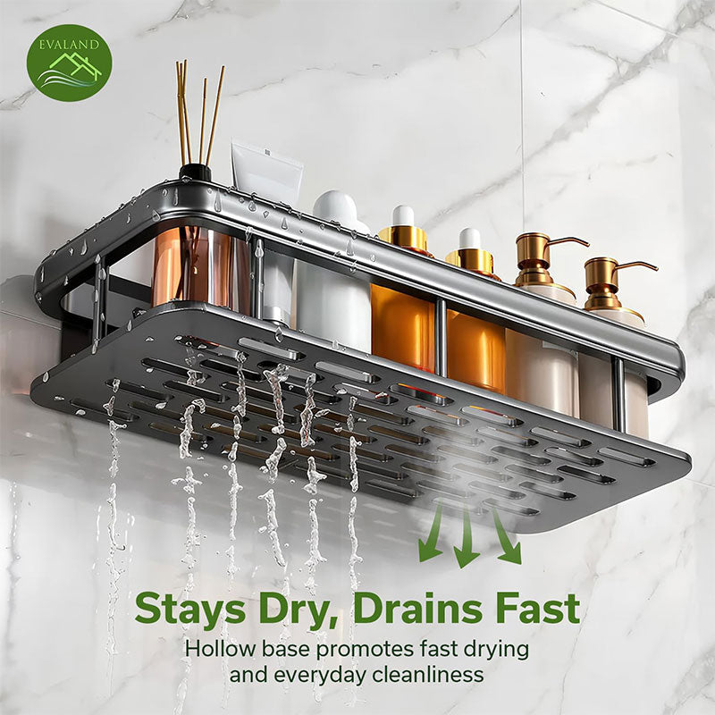 Punch-Free Wall-Mounted Bathroom Shelf