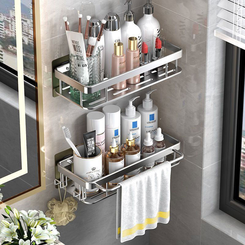 Punch-Free Wall-Mounted Bathroom Shelf