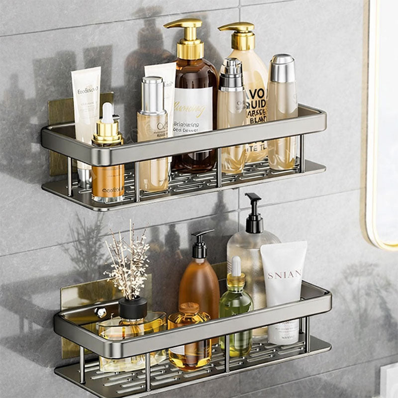 Punch-Free Wall-Mounted Bathroom Shelf